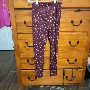 Wild Fable Womens High Rise Leggings Sz S Purple Pink Animal Print Pockets